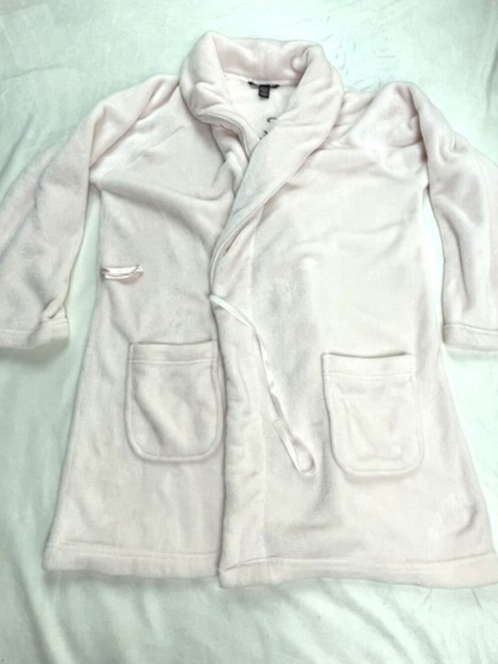 Victoria's Secret Women’s Long Sleeves Pocketed Robe, Pink, Size M, No Belt